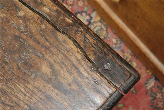 A late 17th century joynt stool W.46cm